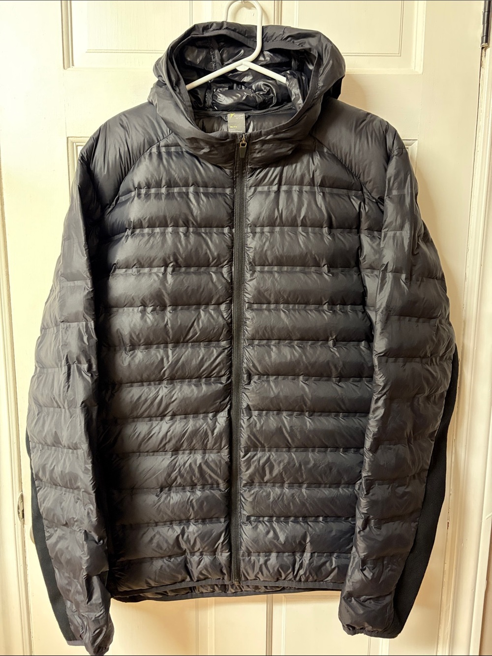 Old Navy black down filled three season hooded puffer jacket men’s size XXL